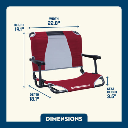 Big Comfort Stadium Chair™ with Armrests - Classic Pick