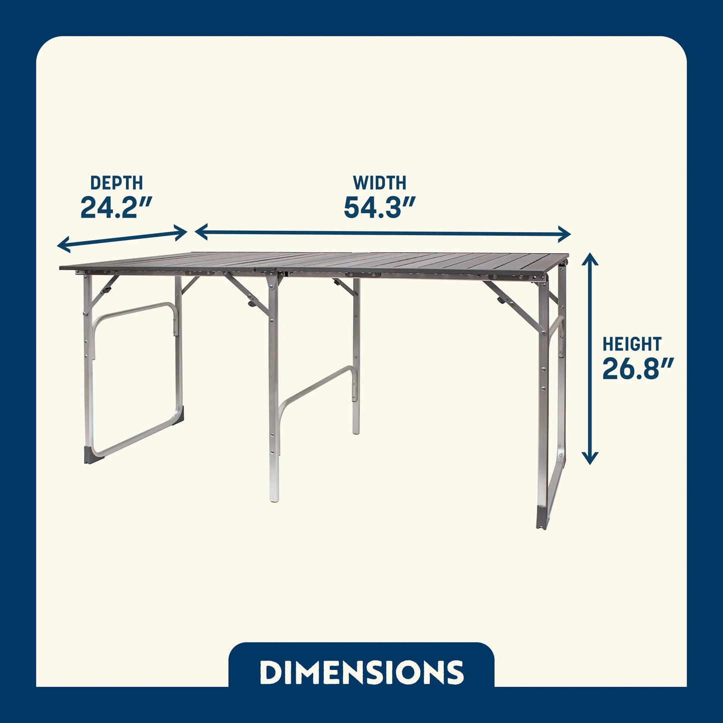 Slim-Fold Table - Fresh Style
