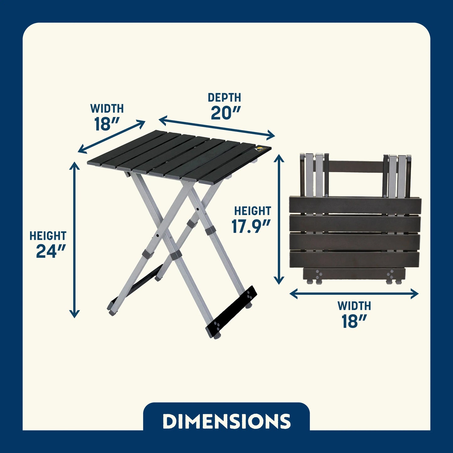 Compact Camp Table 20™ - Gift Ready