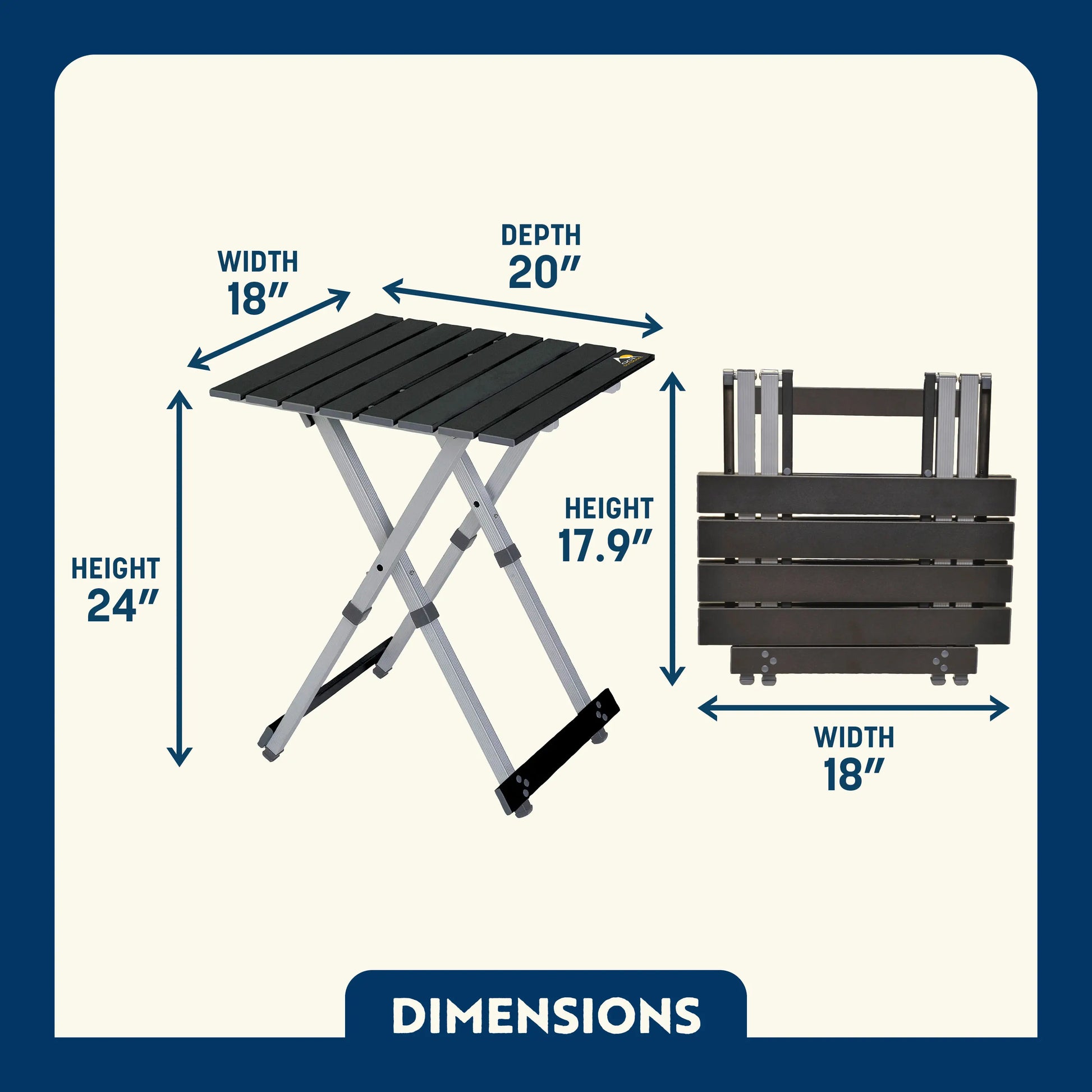 Compact Camp Table 20™ - Gift Ready