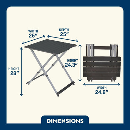Compact Camp Table 25™ - Bright Touch
