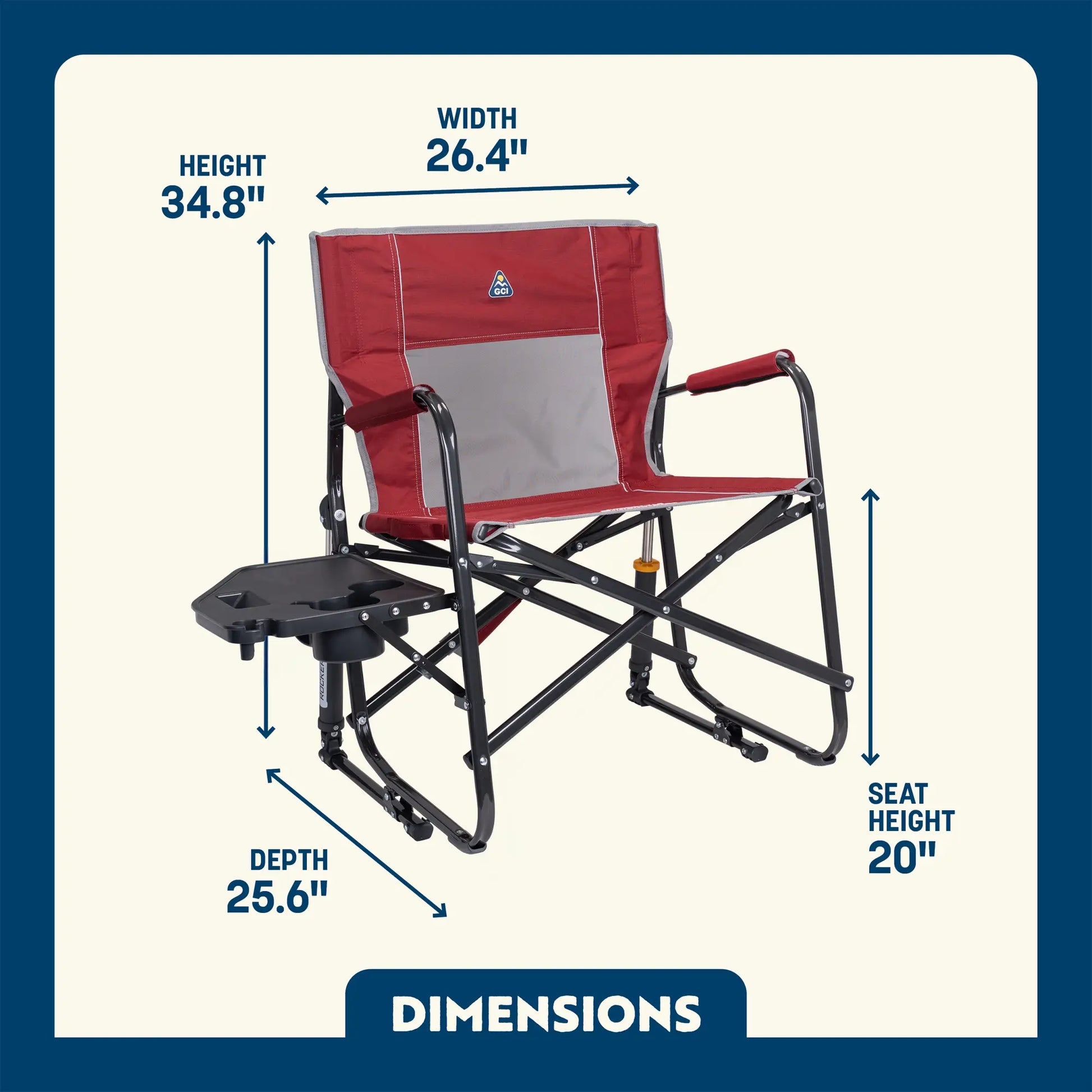 Freestyle Rocker XL™ with Side Table - Fresh Pair