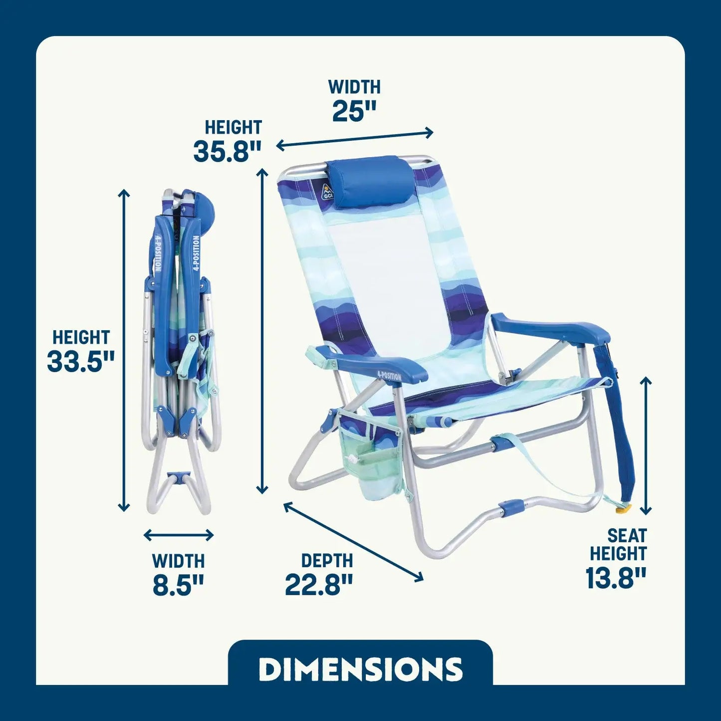 Bi-Fold Beach Chair™ - Ready Routine