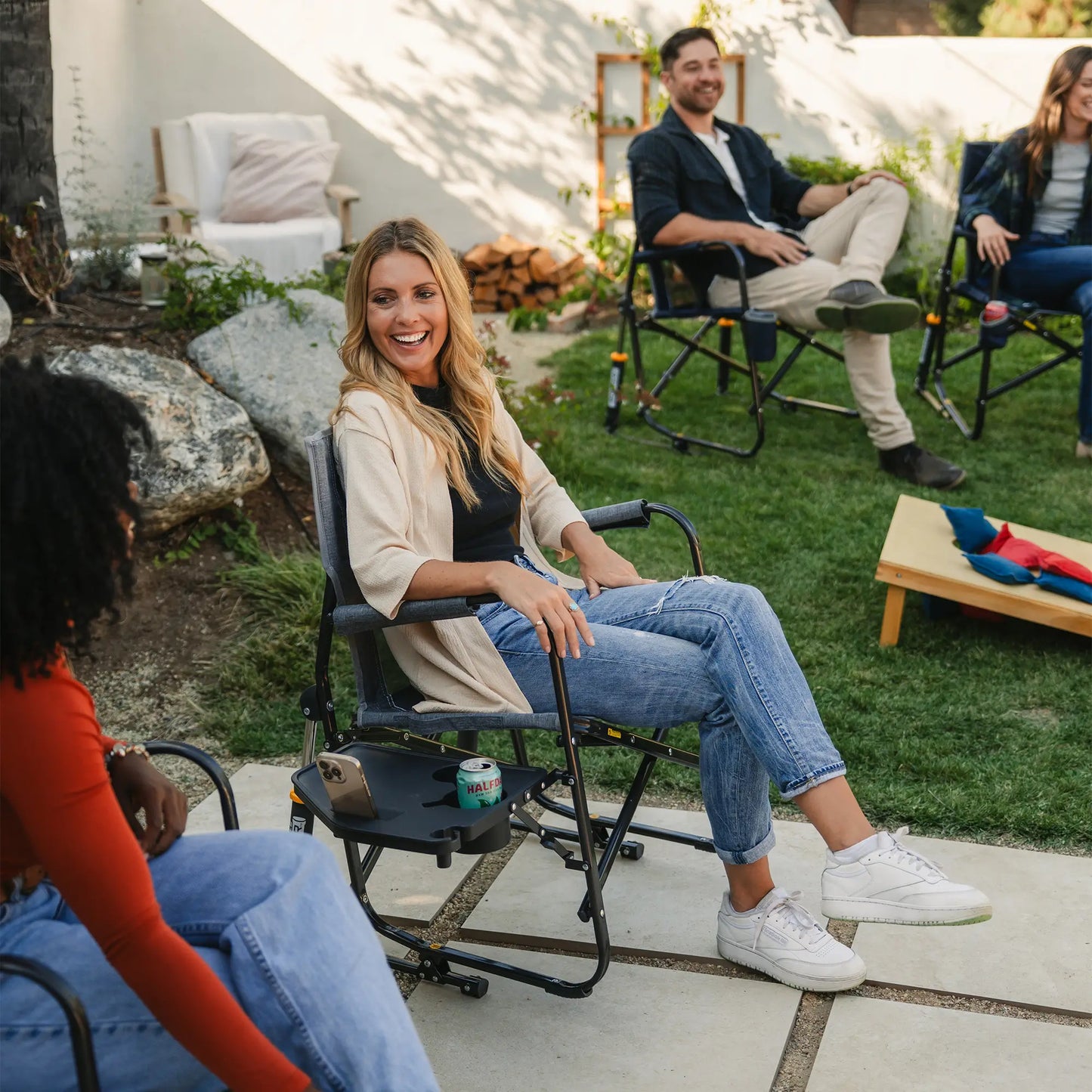 Freestyle Rocker™ with Side Table - Fresh Pair