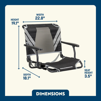 Big Comfort Stadium Chair™ with Armrests - Classic Pick