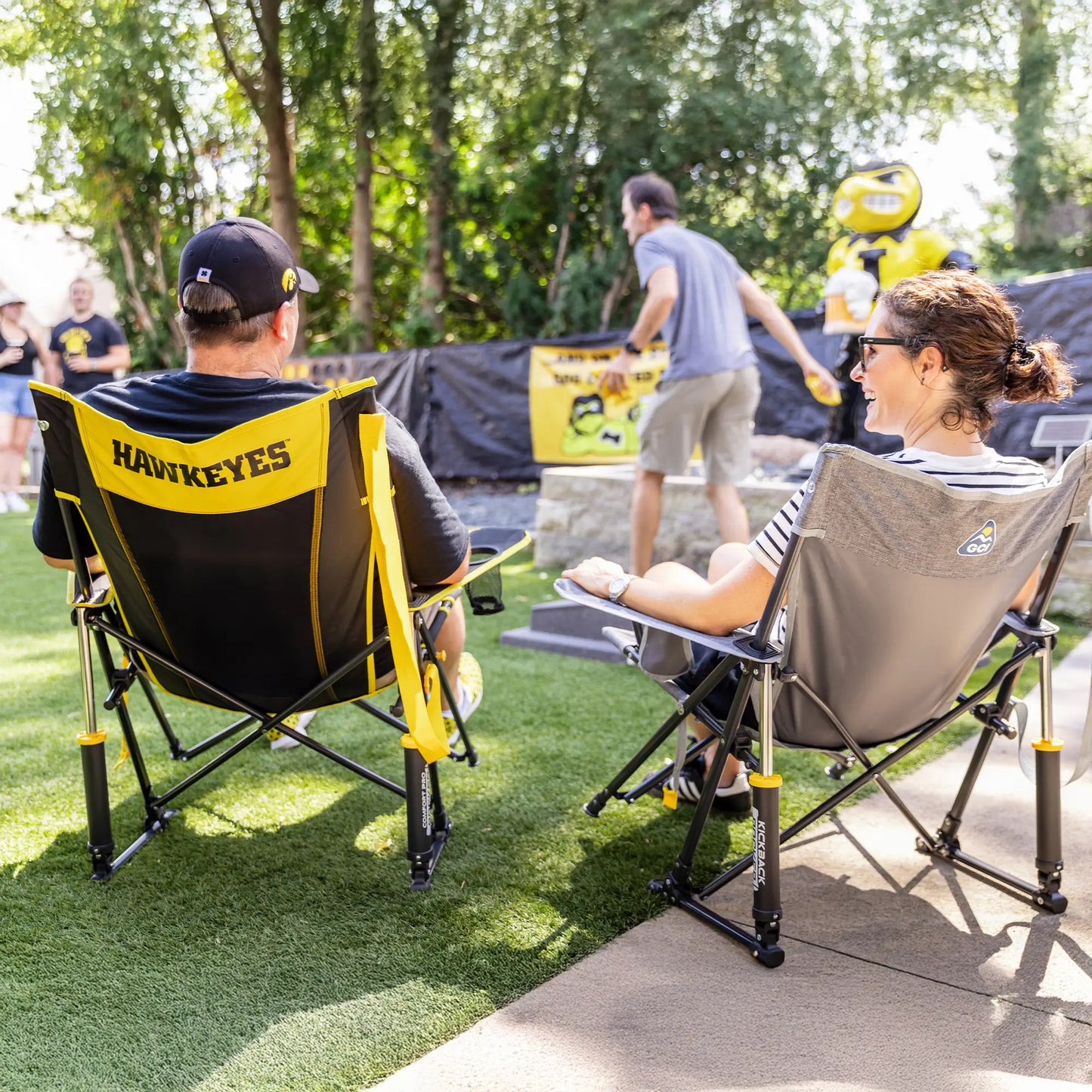 College Comfort Pro Rocker™ - Iowa Hawkeyes - Gift Ready