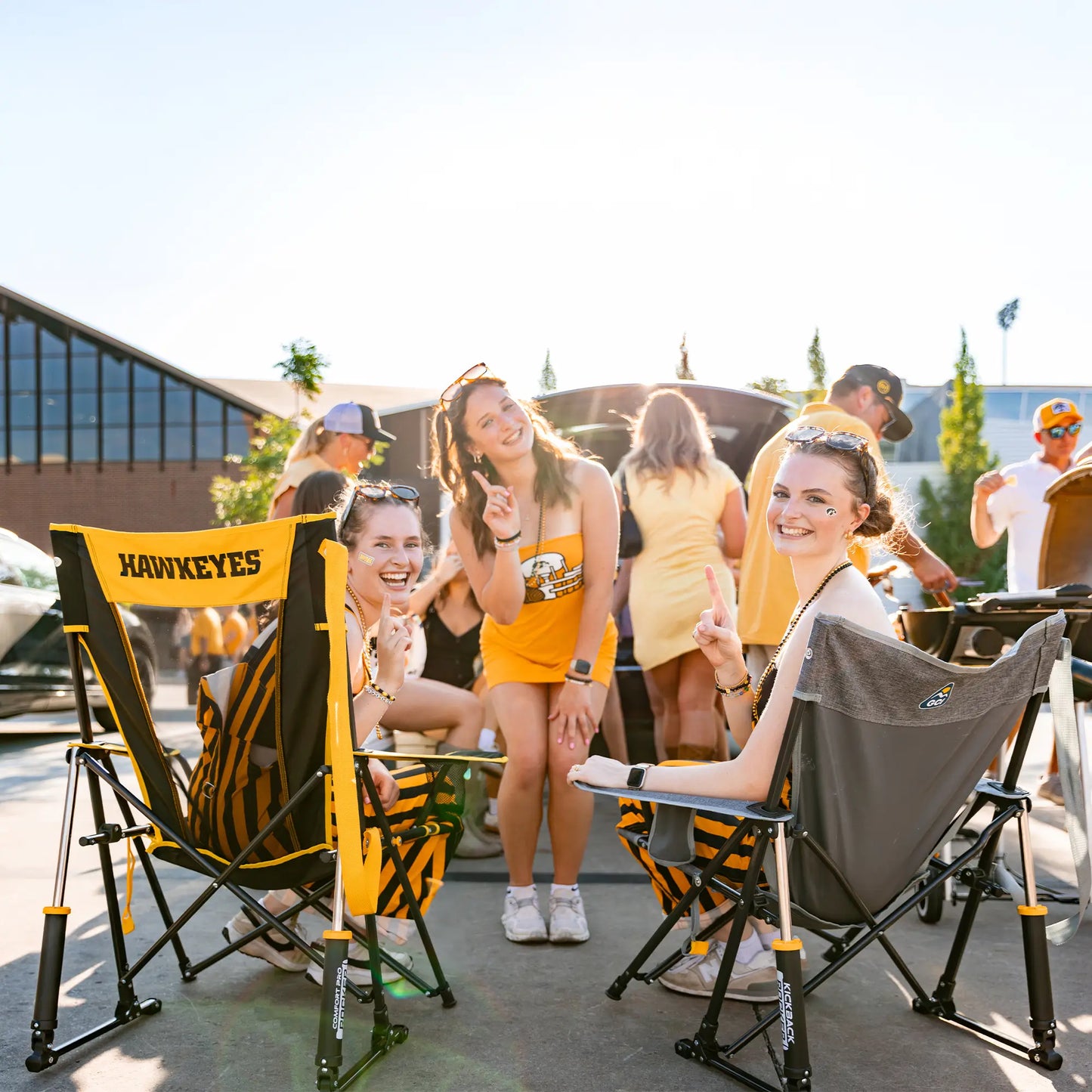 College Comfort Pro Rocker™ - Iowa Hawkeyes - Gift Ready